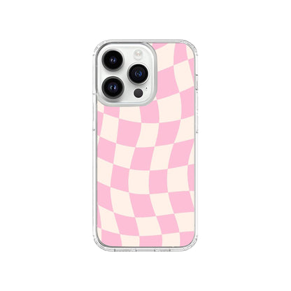 Pink Checkered Phone Case.