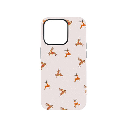 Reindeers in the Snow Phone Case.