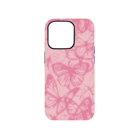 Aesthetic Pink Butterflies Phone Case.