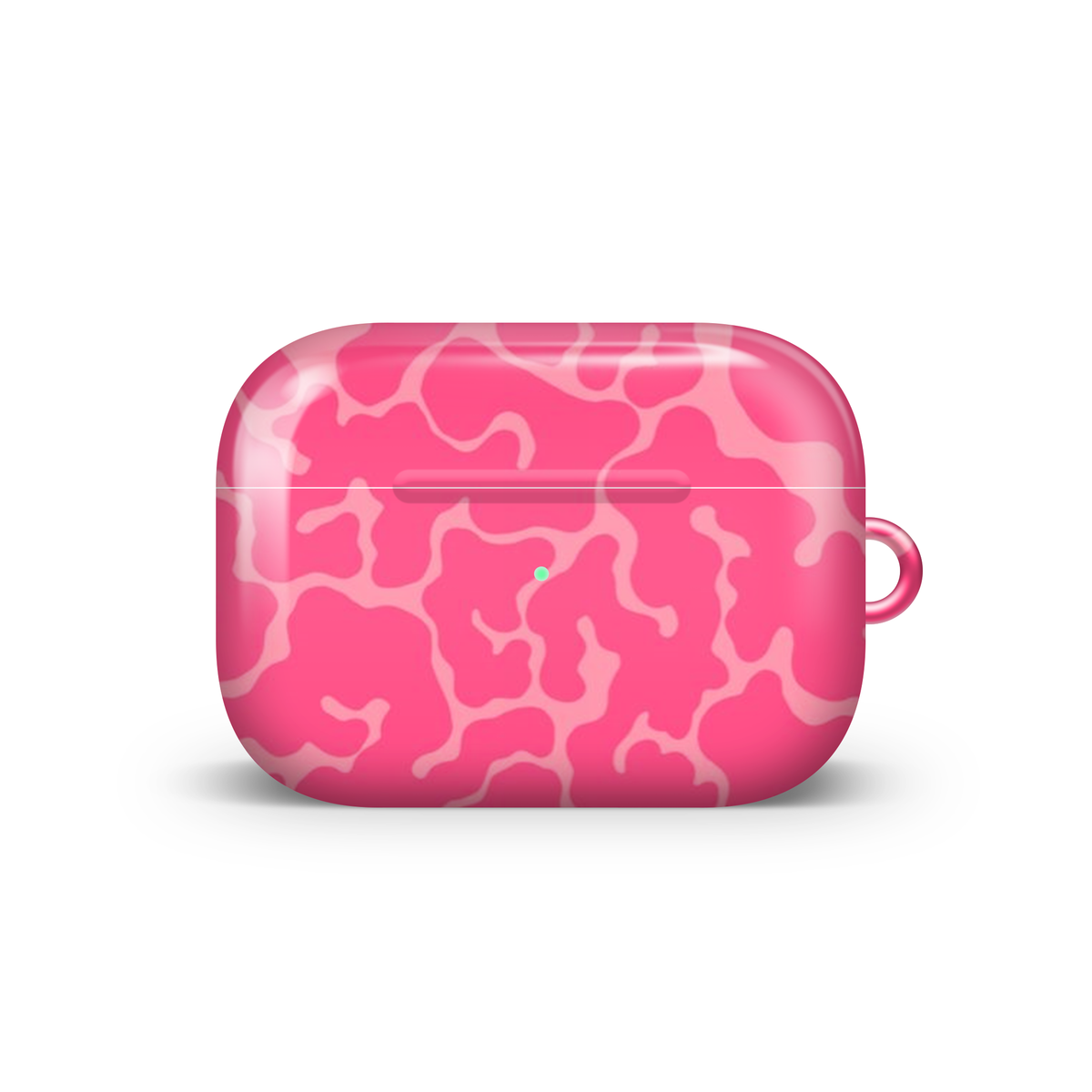 Wavy Pink Glossy Airpod Case