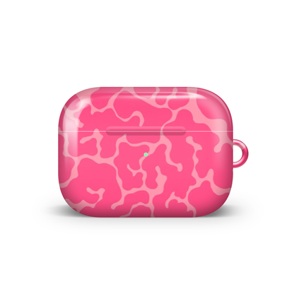 Wavy Pink Glossy Airpod Case
