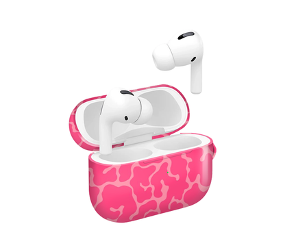 Wavy Pink Glossy Airpod Case