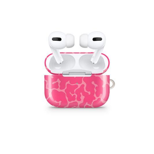 Wavy Pink Glossy Airpod Case