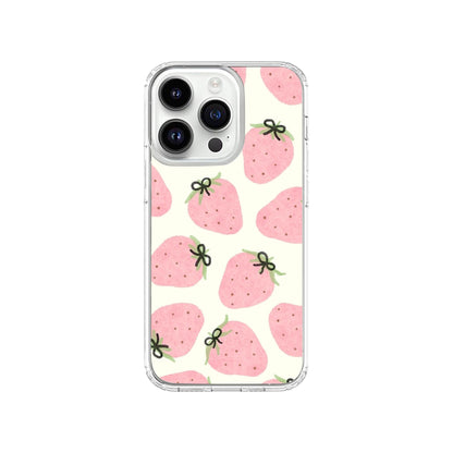 Pink Strawberries Phone Case.