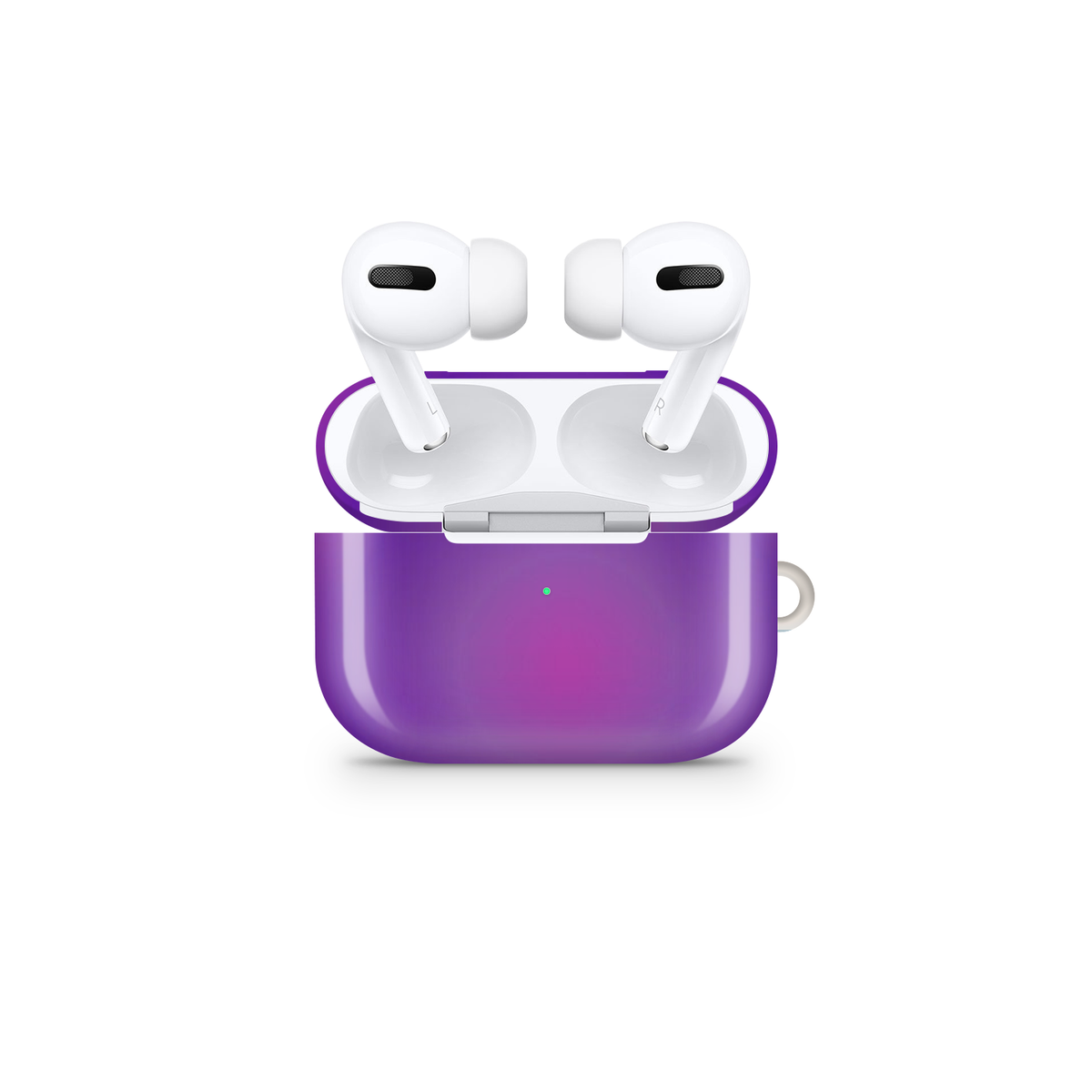 Purple Aura Glossy Airpod Case