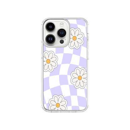 Sunflower Checkered Retro Phone Case