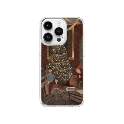 Harry Ron and Hermione with Christmas tree Phone Case.