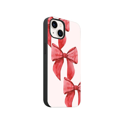 Red Christmas Bows Phone Case.