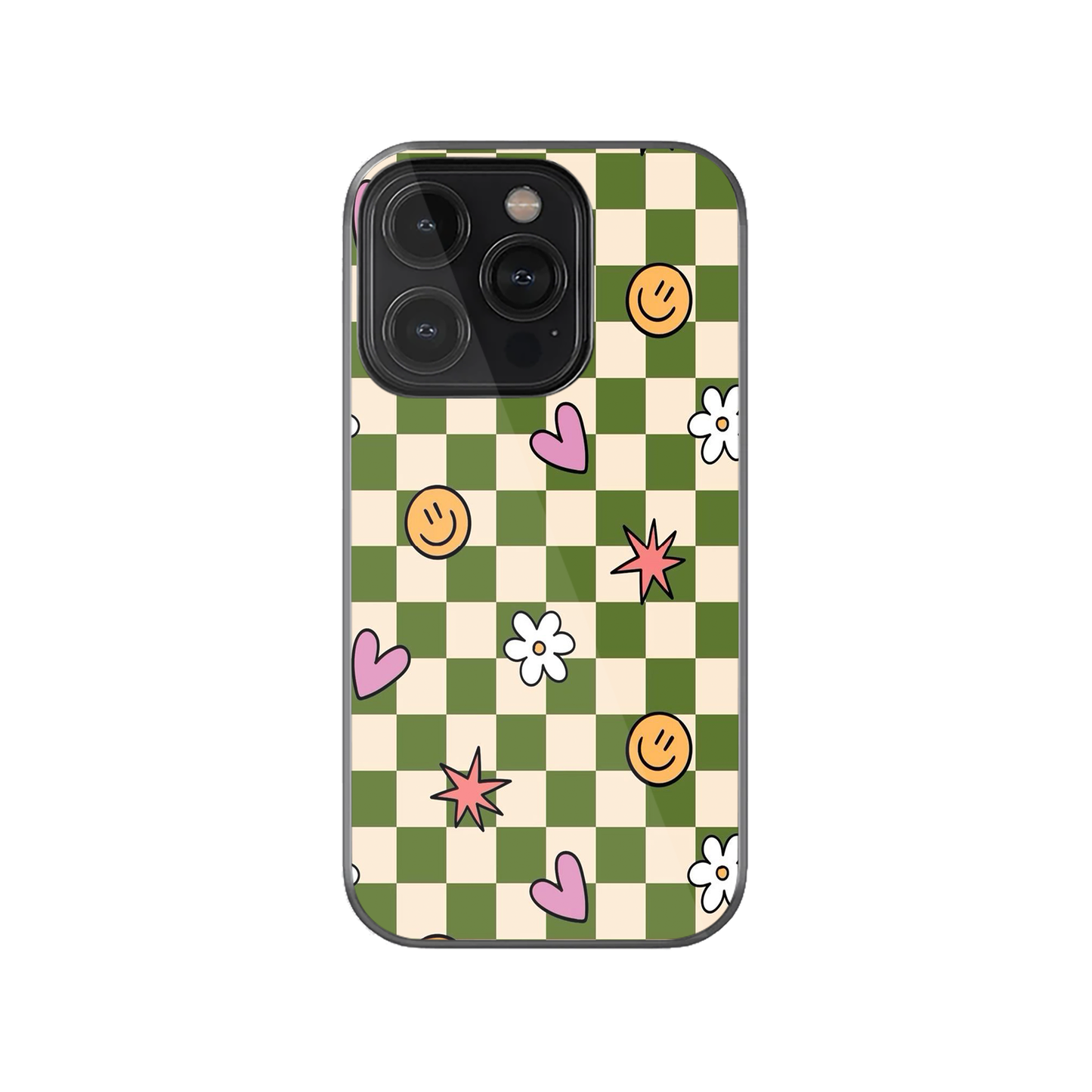 Sage Green Checkered Phone Case