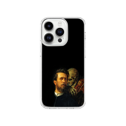 Self-Portrait with Death Playing the Fiddle Phone Case.