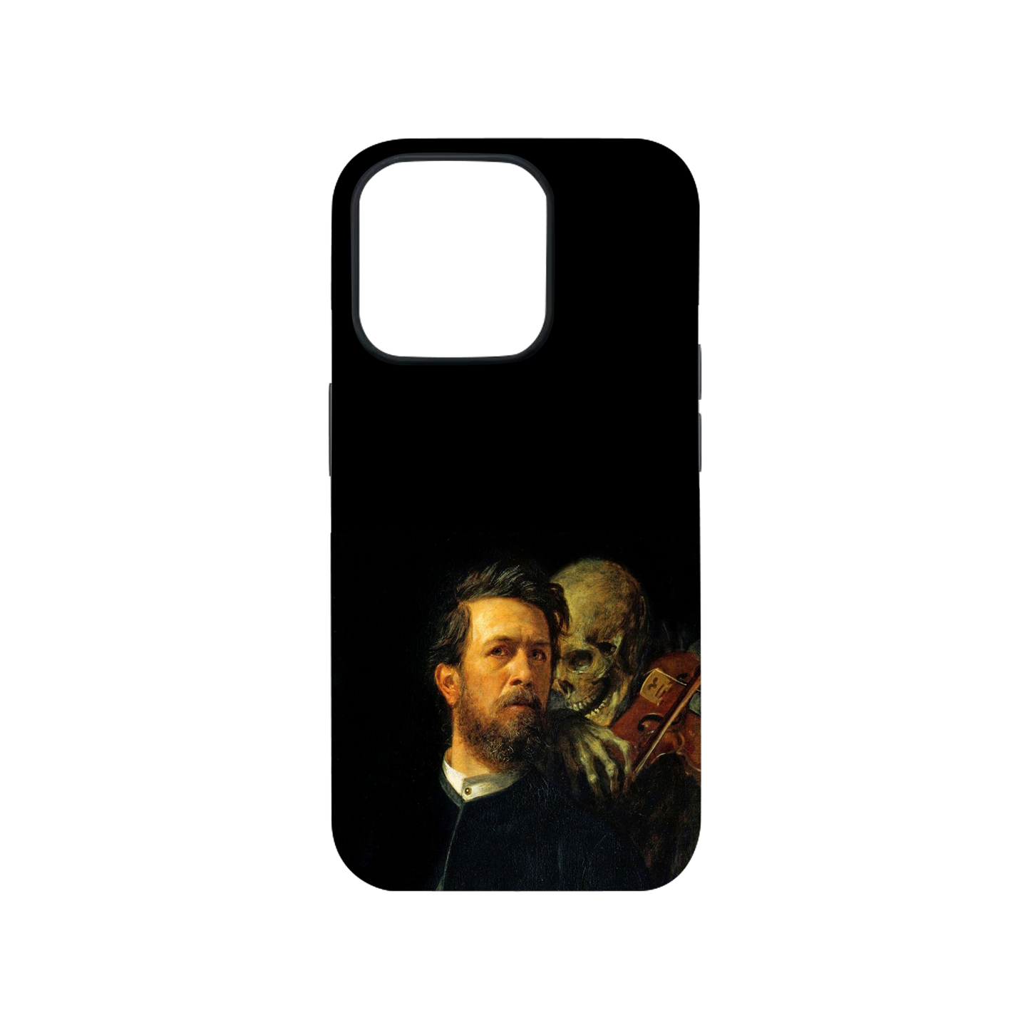 Self-Portrait with Death Playing the Fiddle Phone Case.