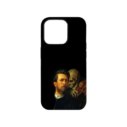 Self-Portrait with Death Playing the Fiddle Phone Case.