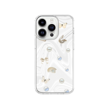 White Aesthetic Phone Case.