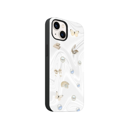 White Aesthetic Phone Case.