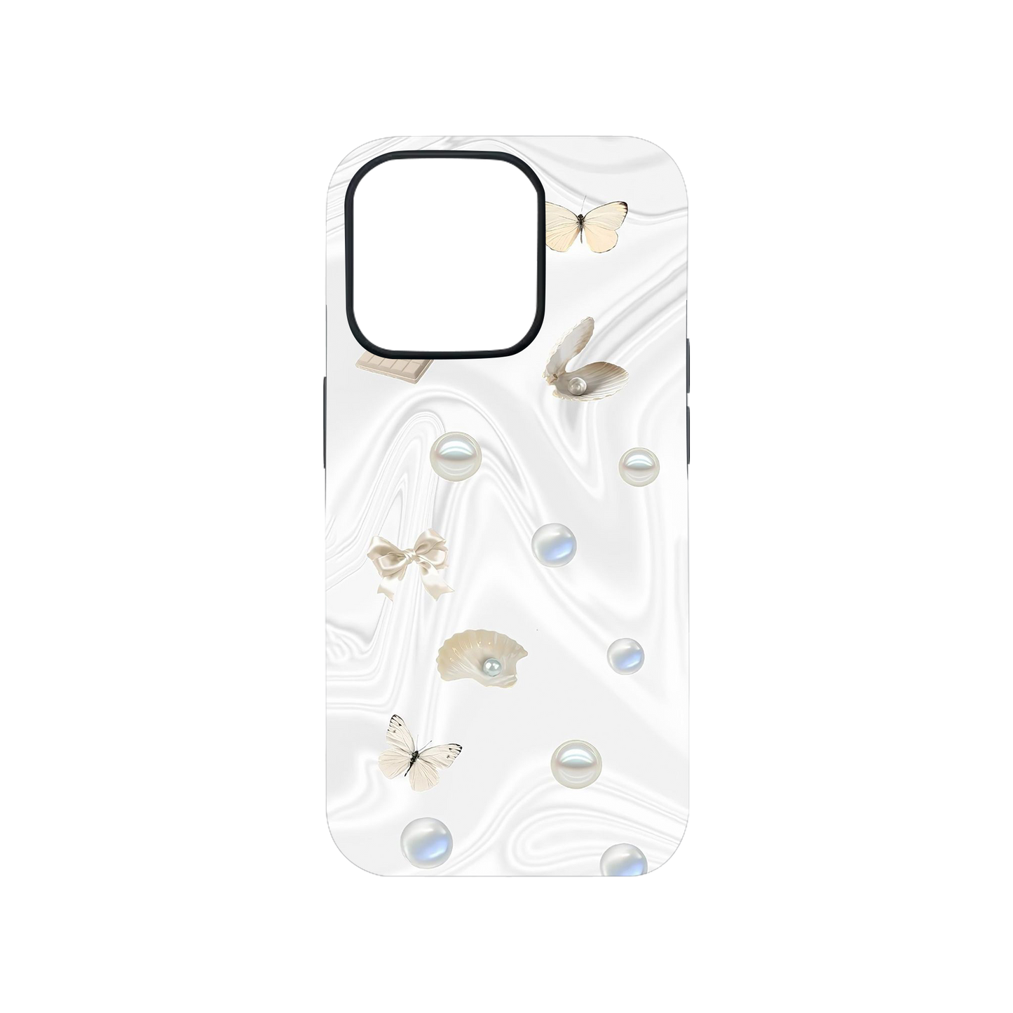 White Aesthetic Phone Case.