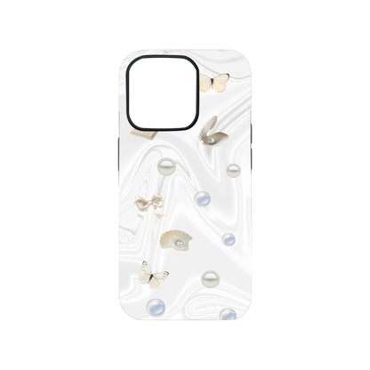 White Aesthetic Phone Case.