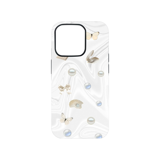 White Aesthetic Phone Case.