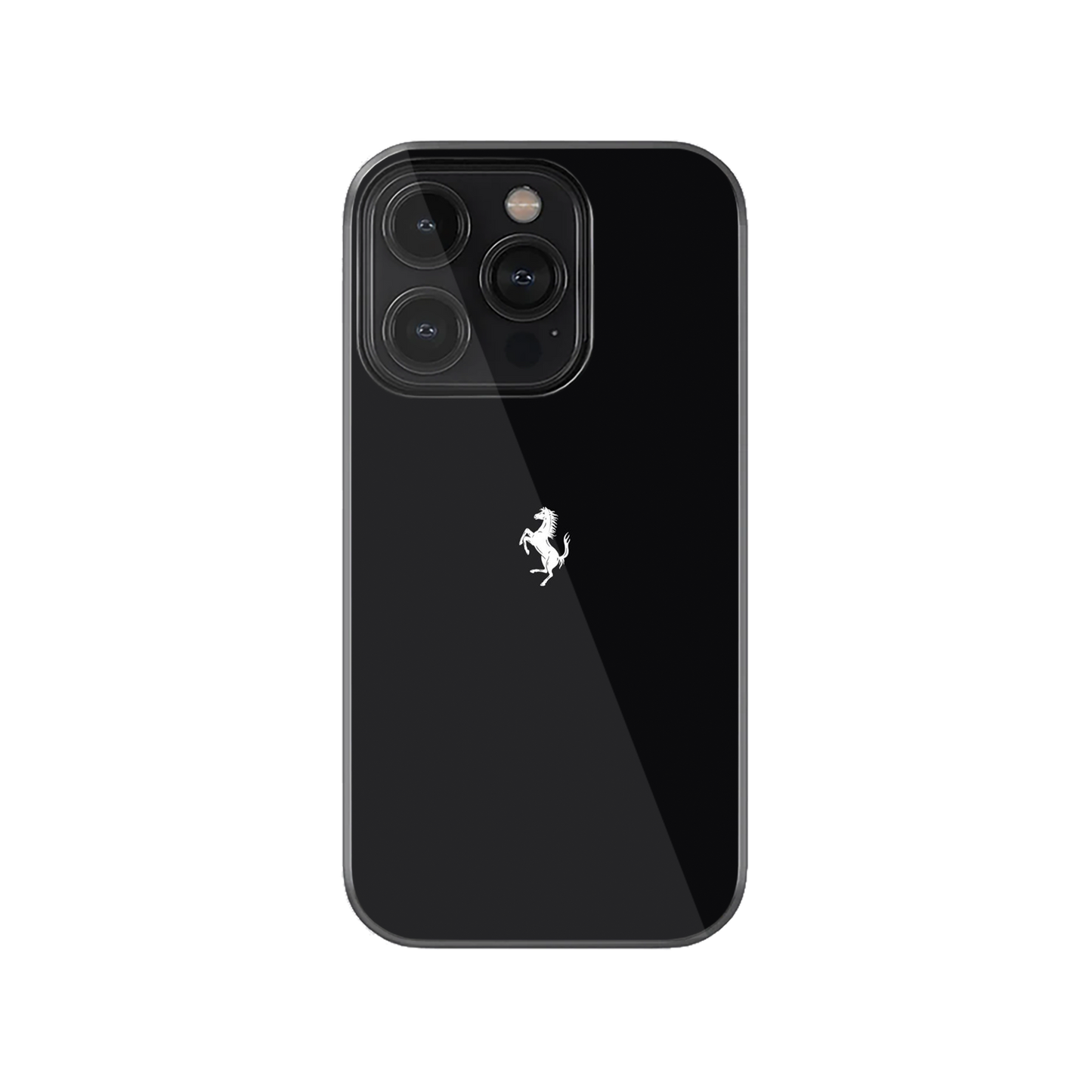 Black Ferrari Logo Phone Case.