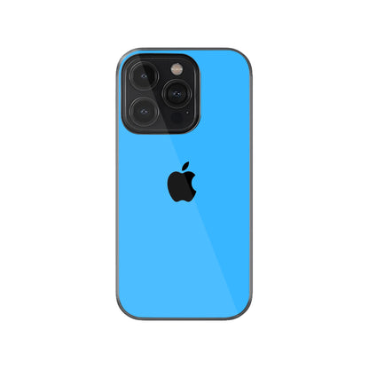 iPhone Glass Case Sky Blue.