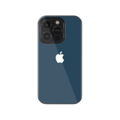 iPhone Glass Case Navy Blue.