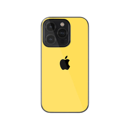 iPhone Glass Case Yellow.