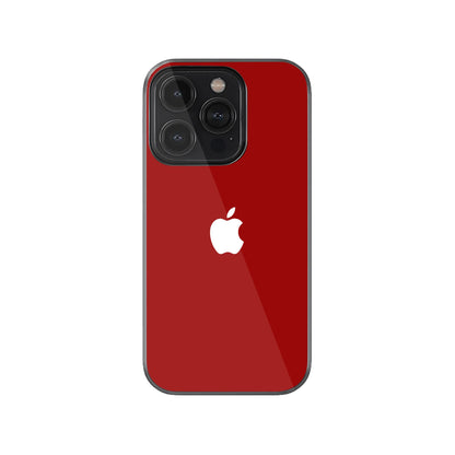 iPhone Glass Case Red.