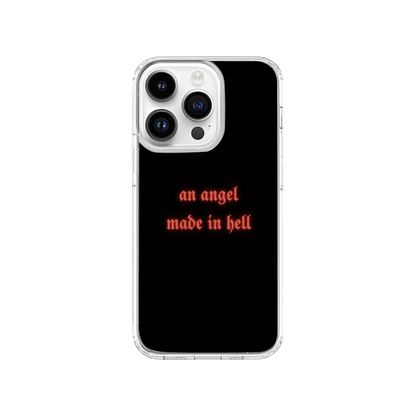 Angle Made in Hell Phone Case.