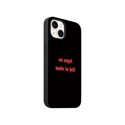 Angle Made in Hell Phone Case.