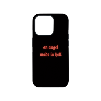 Angle Made in Hell Phone Case.