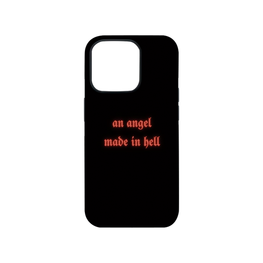 Angle Made in Hell Phone Case.
