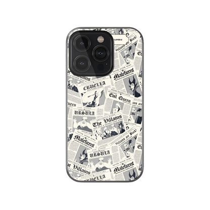 Disney Villains Newspaper Phone Case.