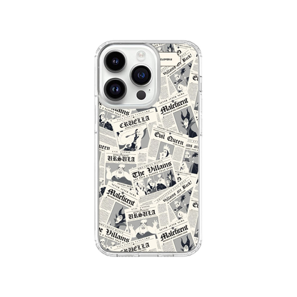 Disney Villains Newspaper Phone Case.