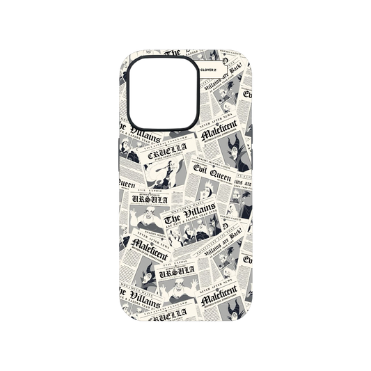 Disney Villains Newspaper Phone Case.