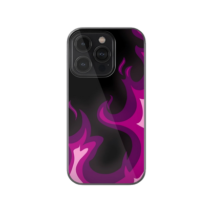 Purple Flames Phone Case.