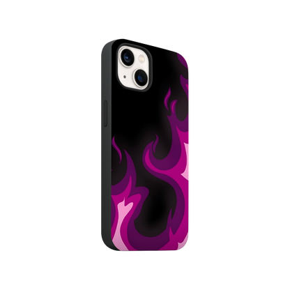 Purple Flames Phone Case.