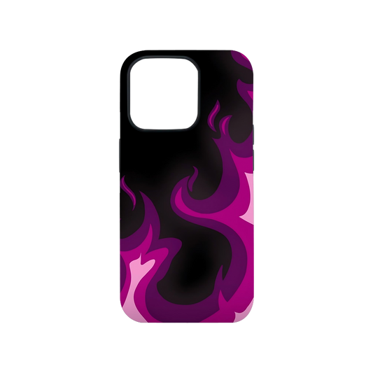 Purple Flames Phone Case.