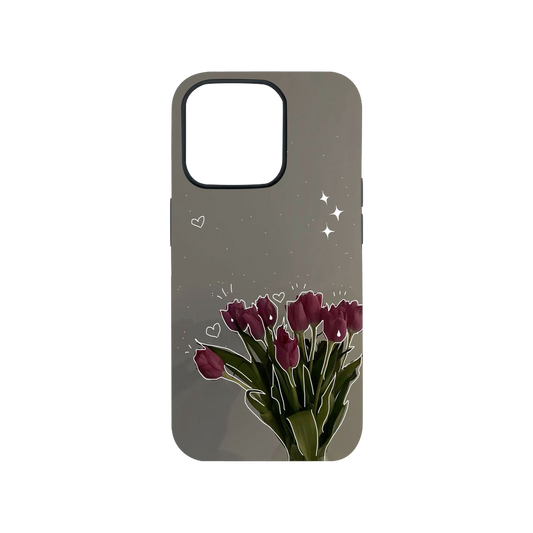 Pink Tulips Phone Case.