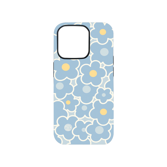Aesthetic Blue Flowers Phone Case.