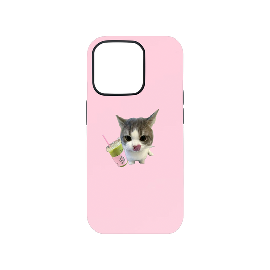 Love You So Matcha Cat Phone Case.