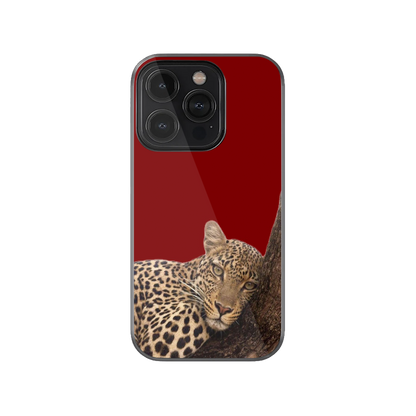 Leopard Luxe Red Phone Case.