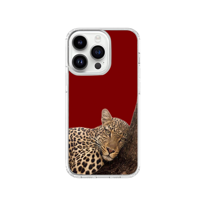 Leopard Luxe Red Phone Case.