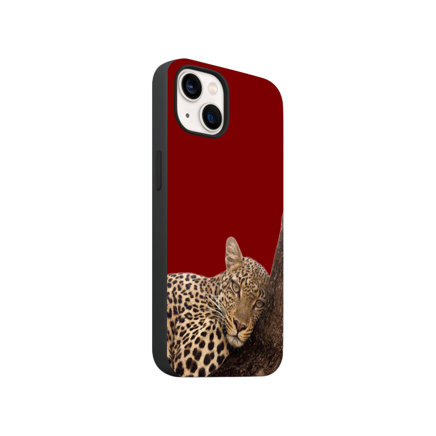 Leopard Luxe Red Phone Case.