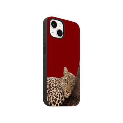 Leopard Luxe Red Phone Case.