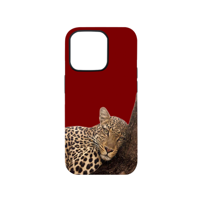 Leopard Luxe Red Phone Case.