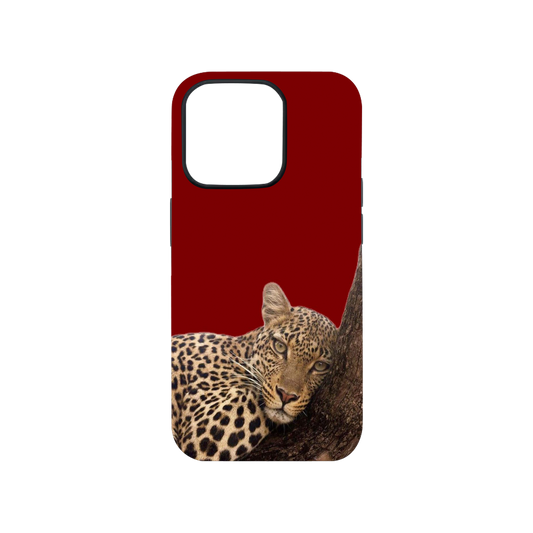 Leopard Luxe Red Phone Case.