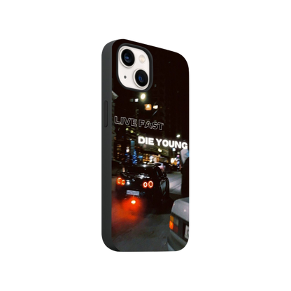 Live Fast Die Young Phone Case.