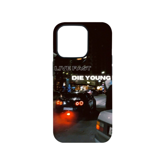 Live Fast Die Young Phone Case.