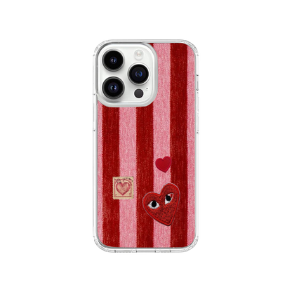 Pinteresty Hearts & Stripes Phone Case.