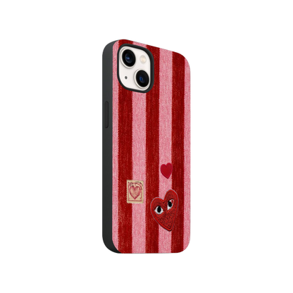 Pinteresty Hearts & Stripes Phone Case.