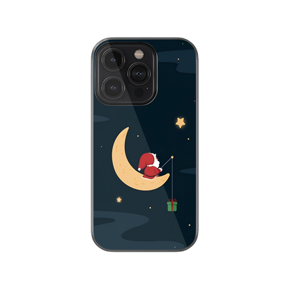 Santa Fishing for Christmas Gifts Phone Case.